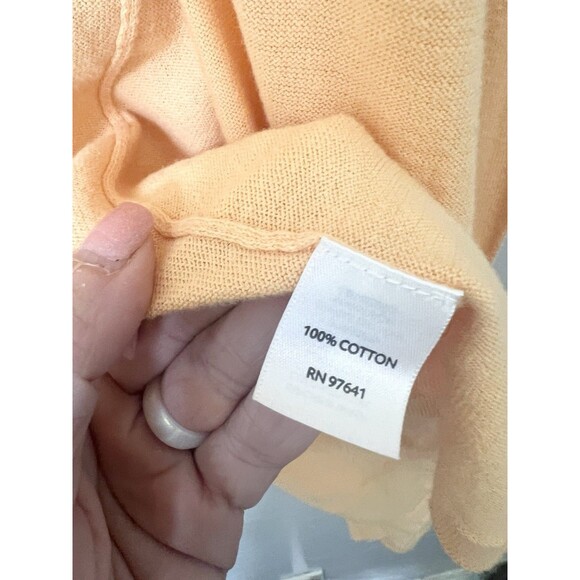 J. Jill Open Front Waterfall Cardigan Size Medium Cotton Blend Fall - Picture 2 of 5